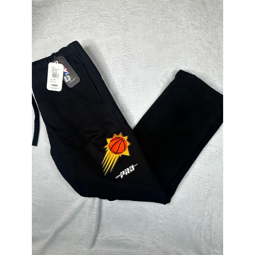 Pro Standard NBA Phoenix Suns Mens Sweatpants Black Embroidered Joggers M NEW